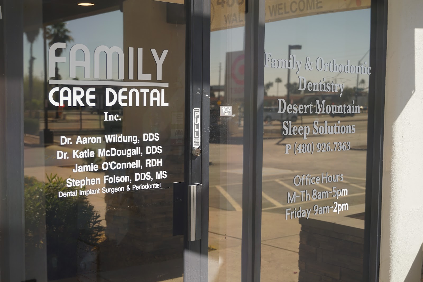Family Care Dental reception